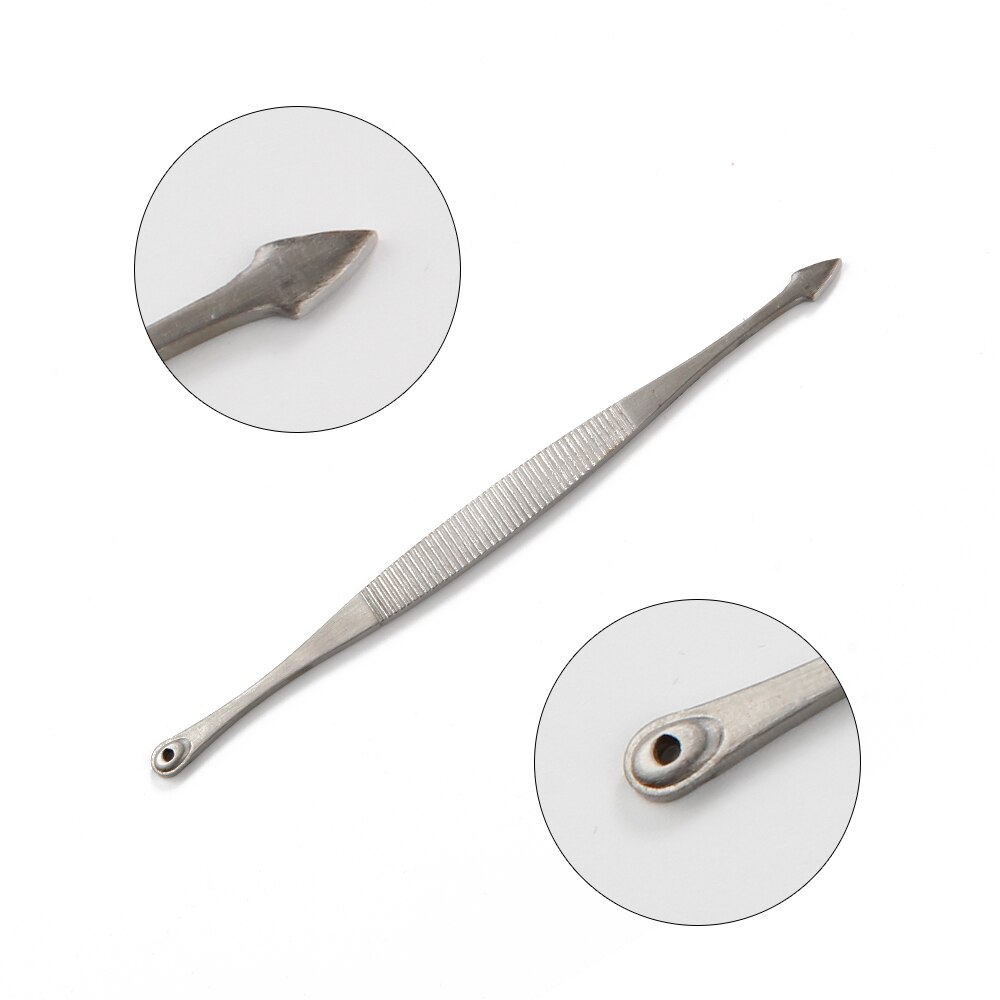 7PCS Black Dots Extractor de cravo Acne Black Spots Remover Blackhead Comedone Removal Needles Clip Tweezer Set Face Skin Care