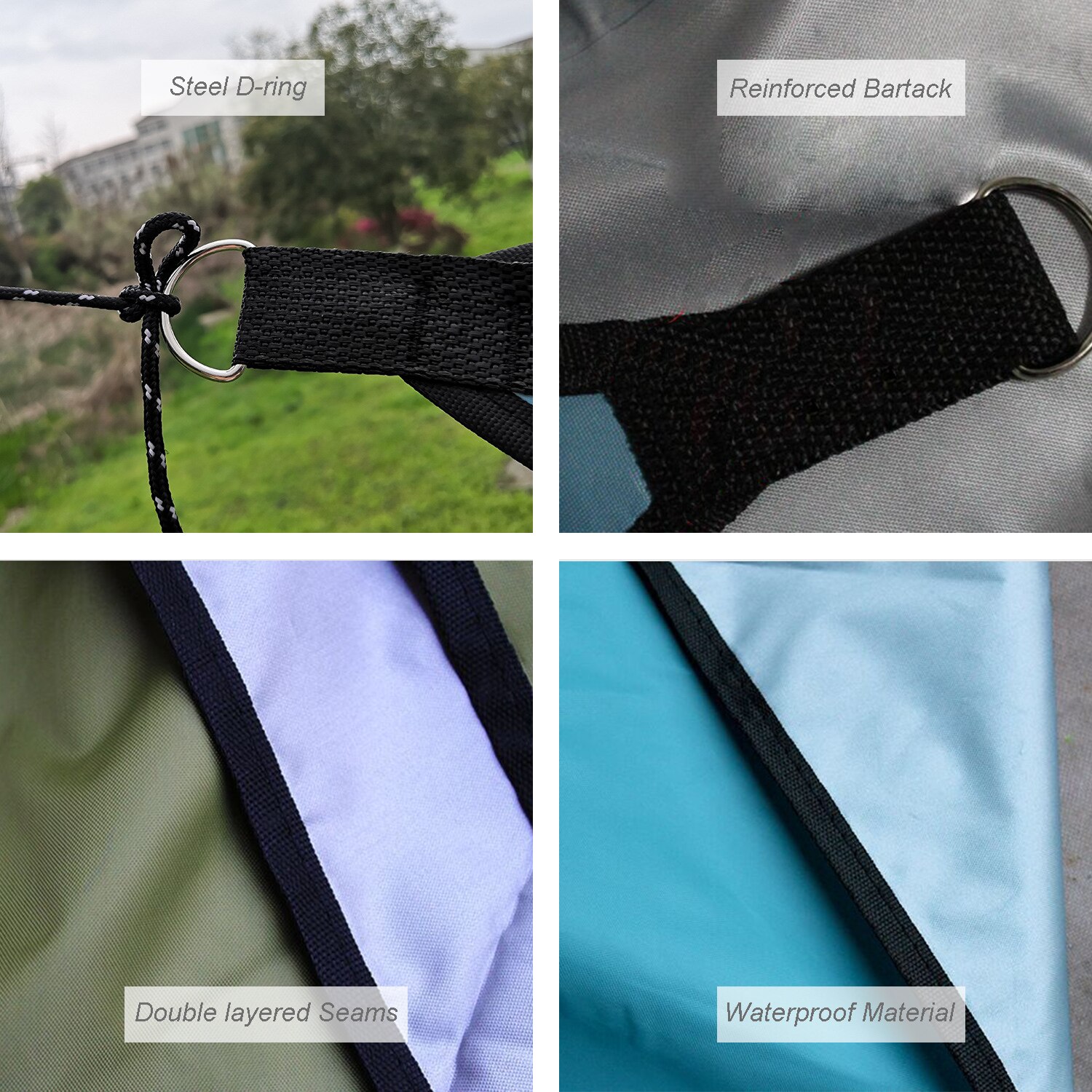 Solskydd segel baldakin vattentät triangel polyester förtält sand uv block solskydd för utomhus trädgård trädgård aktiviteter