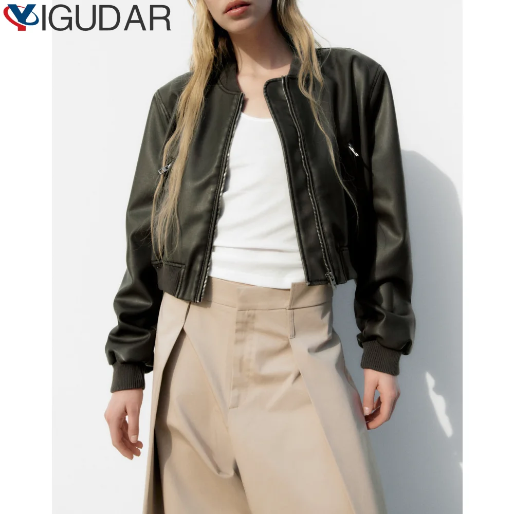 Damesjassen Jassen Bijgesneden tops met lange mouwen Jas Effen elegante jas Damesbommenwerpers Uitloper Koreaanse mode Chique tops