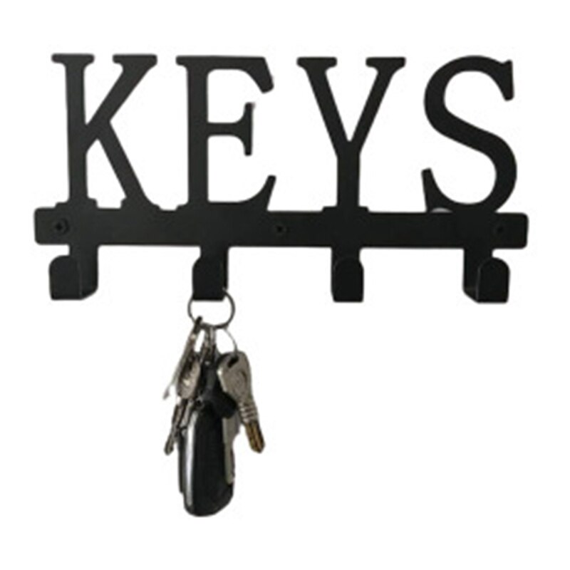 Hooks Cast Iron Key Rack Clothes Rack Robe Key Holder Home Wall Mounted Hat Hanger Kitchen Bathroom Wall Home Decoration