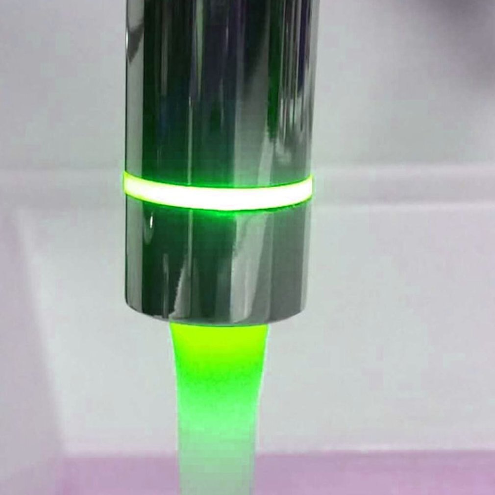 Sdf 2-c3 led kraanverlichting volledig koperen bubbler kleurrijke lichtgevende kleur temperatuurregeling driekleurige spatbescherming