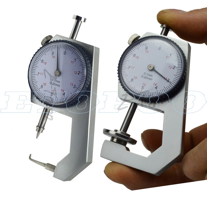 Dial Thickness Gauge 0-20mm 0-10mm Precision Aluminum Min Thickness Meter Tester Micrometer Width Measurement Analysis Tool