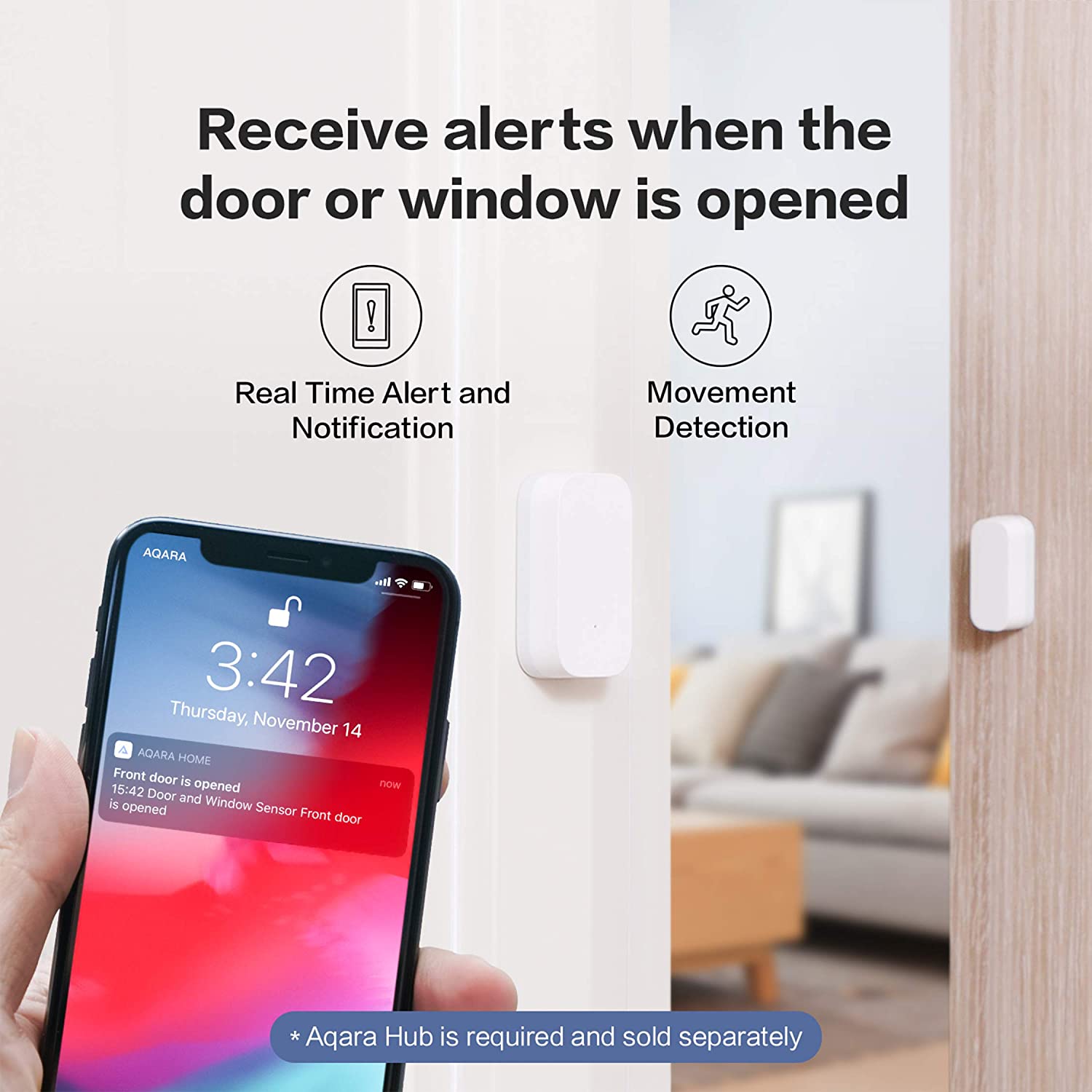 Aqara Deur Raam Sensor Draadloze Mini Contact Sensor Voor Alarmsysteem En Smart Home Automation Werken Met Apple Homekit Alexa