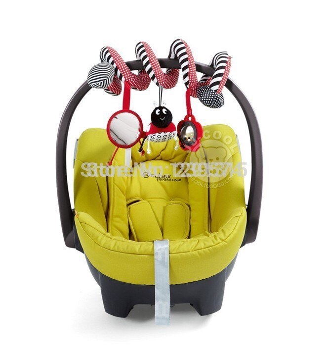 Kever Wandelwagen Rammelaar Multinationale Baby Speelgoed Leren Onderwijs Bed Mobiele Bell Met Veiligheid Spiegel Voor 0-12 M WJ136