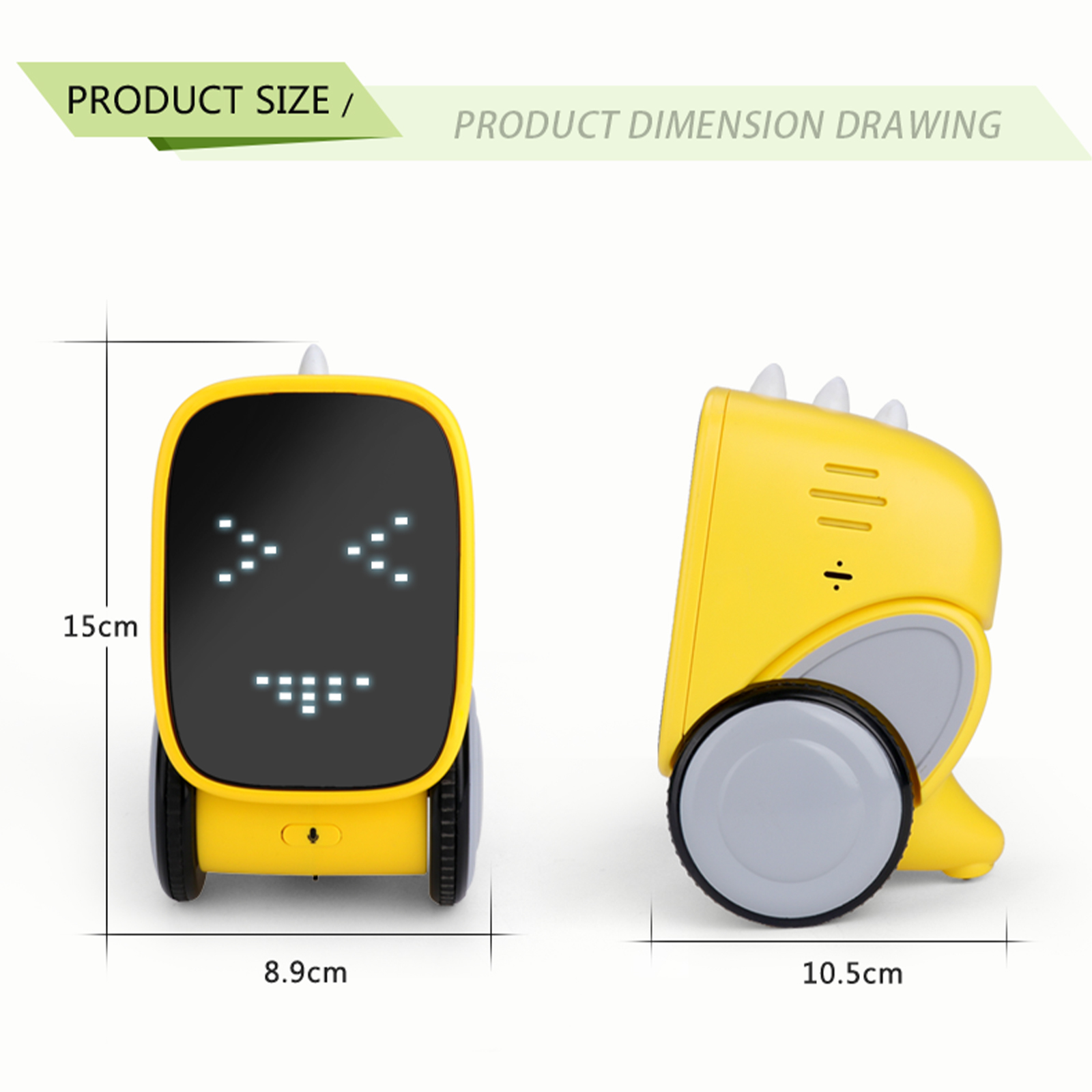 Intelligent Smart Talking Robot Facial Expression Voice Recording Touch Sensor Gesture Control Mini Robotics Educational