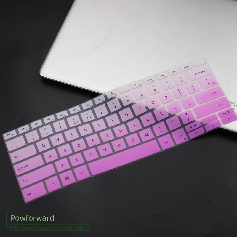 For DELL XPS 13 7390 2 in 1 laptop 13 inch Silicone Notebook laptop Keyboard cover protector skin XPS13: fadepurple