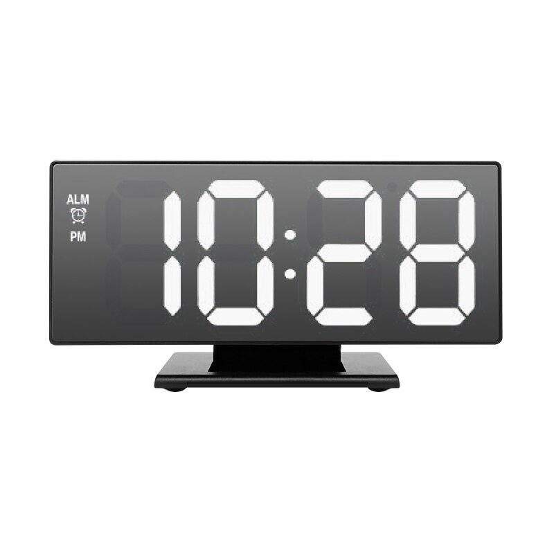 Alarm Clock LED Digital Clock Desktop Multi-function Mirror Snooze Display Time Night LCD Table Lamp Desktop Home Table Decor: 01