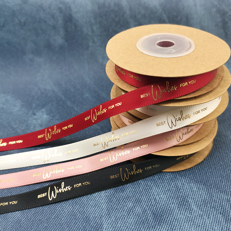 (10 Meter/rollen)10mm Breite Heiße Stanzen knapp Druck Backen Band Geburtstag Kasten Verpackung Handgemachte DIY Handwerk Bänder
