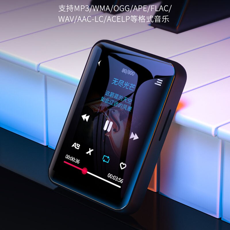 Lecteur MP4 Bluetooth à écran tactile, 8 go 16 go, lecteur de musique avec Radio FM, lecteur vidéo E-book MP3 avec haut-parleur