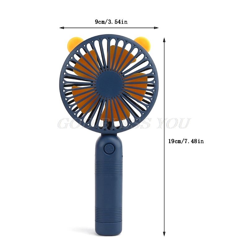 Cute Cartoon Mini Handheld Fan Portable USB Charging Fan Air Cooler for Student