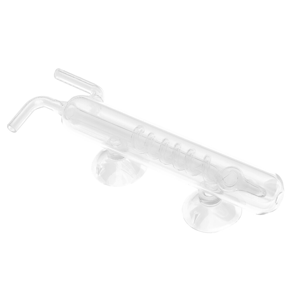Transparent Aquarium Tank CO2 Diffuser Bubble Counter Carbon Dioxide - Spiral,