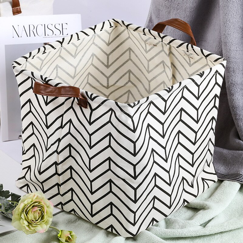 Cube boîte de rangement toile tissu panier de rangement jouet organisateur avec poignées panier pour maison bureau vêtements jouet étagère panier: Color 9