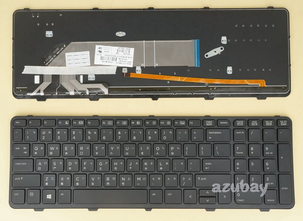 Russische Deutsch Französisch Schwedisch Finnische Hebräisch Koreanische Taiwan Türkische Bulgarische Tastatur für HP Probook 650 G1, 655 G1, hinterleuchtet: Taiwan hinterleuchtet