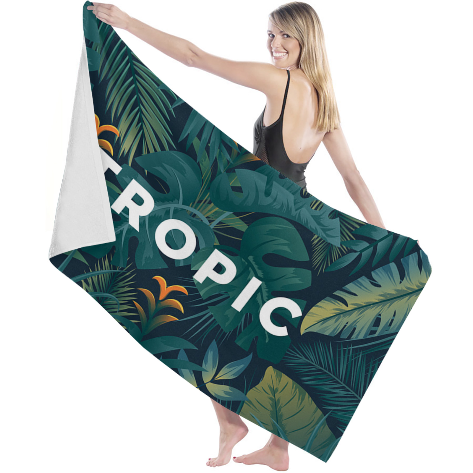 Zomer Bladeren Groene Bloemen Planten Badhanddoek Voor Volwassenen Thuis Essentials Zomer Zwemmen Strand Handdoek Snel Droog Gezicht Handdoek