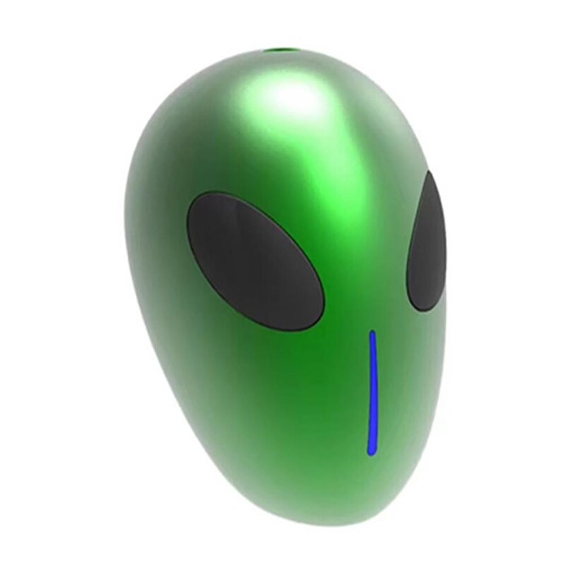 Laiyiqi Alien ET UFO pequeña cabeza inalámbrica Bluetooth altavoz calavera portátil correa de cordón BT de Navidad altavoz bocinas mp3: Green