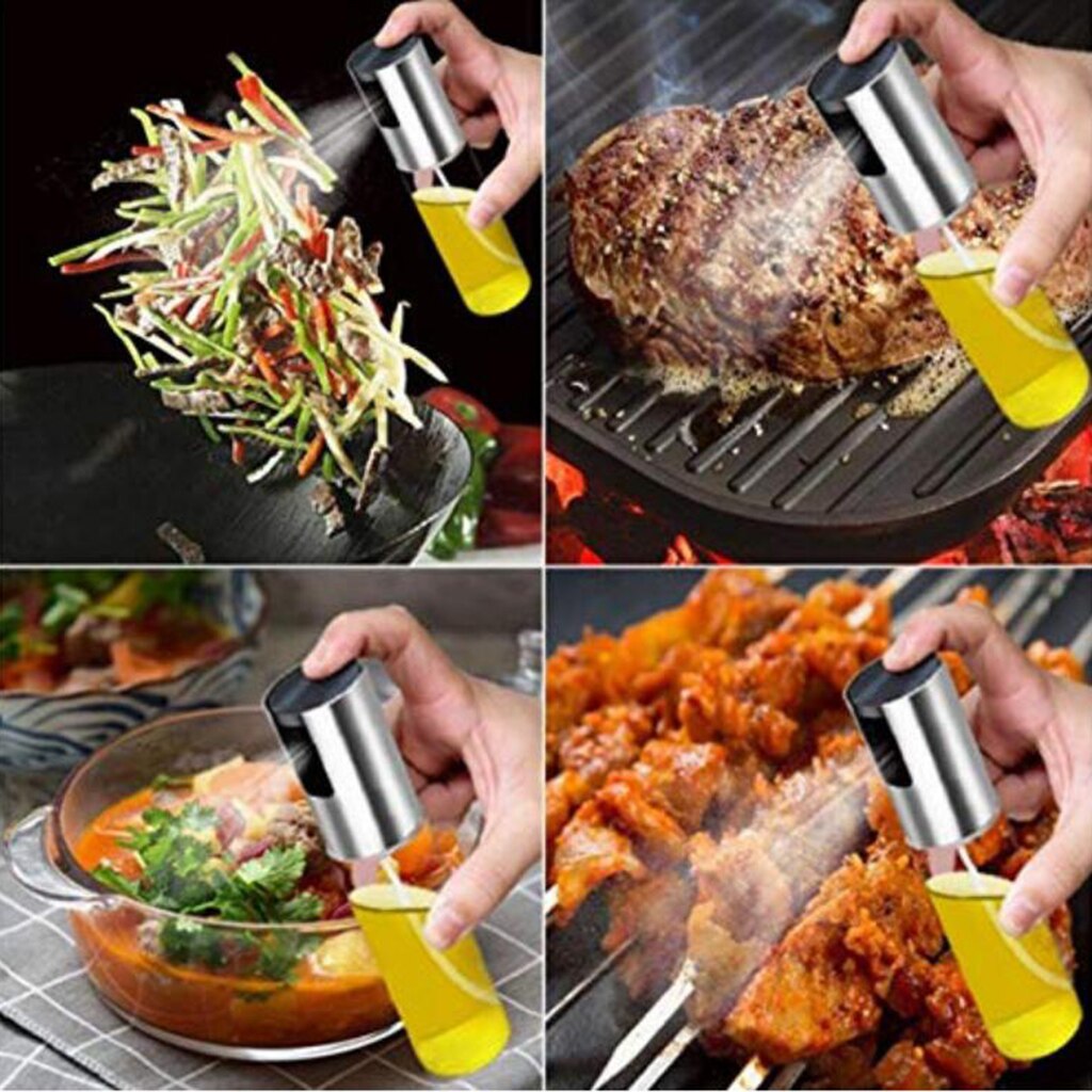 100mlPump Spray Bottle Olive Oil Sprayer Squeeze Bottle f/ Salad Making