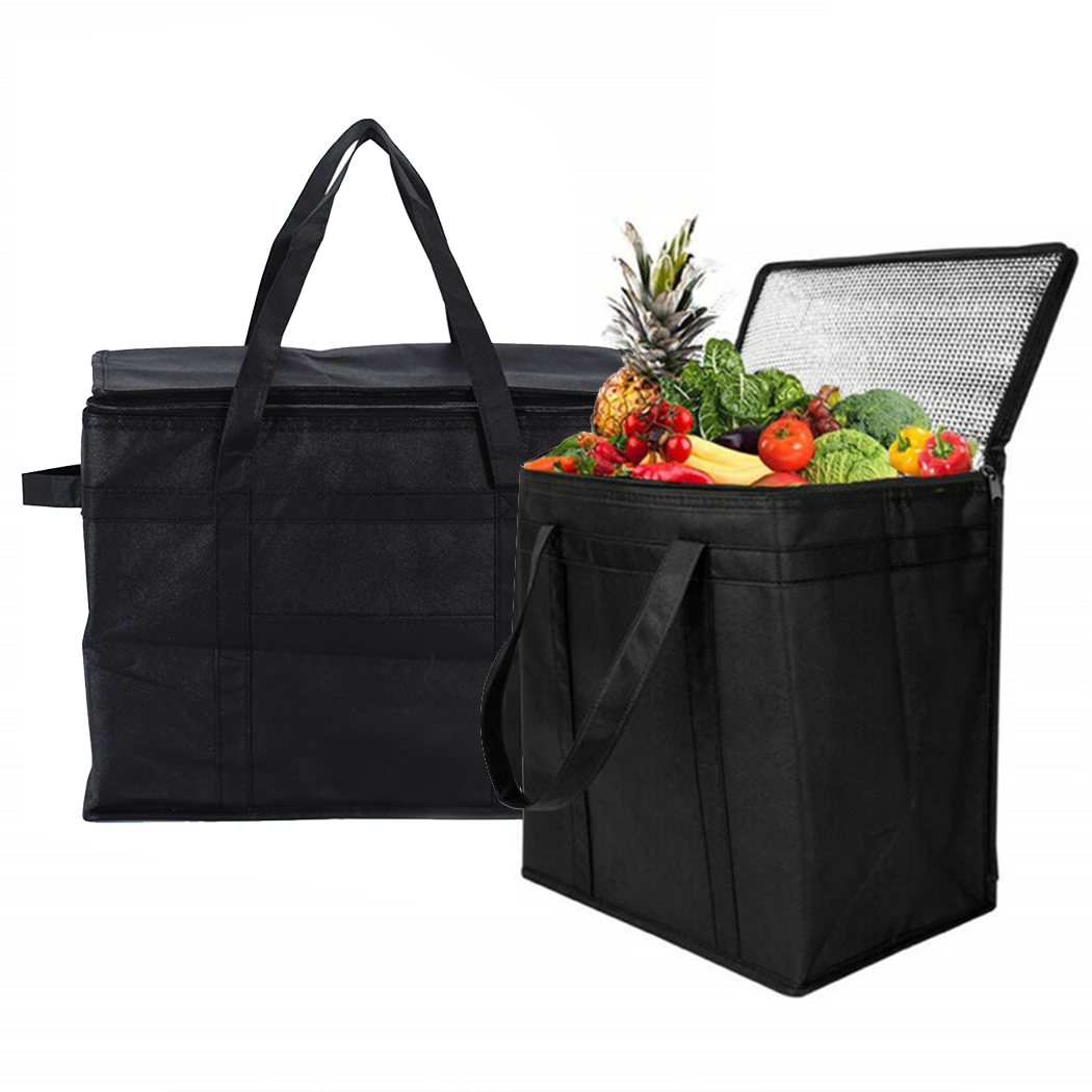 Portable Insulated Reusable Grocery Bag Thermal Cooler Food Picnic Tote Bag Strong Transporting / Cold Foods Takeout