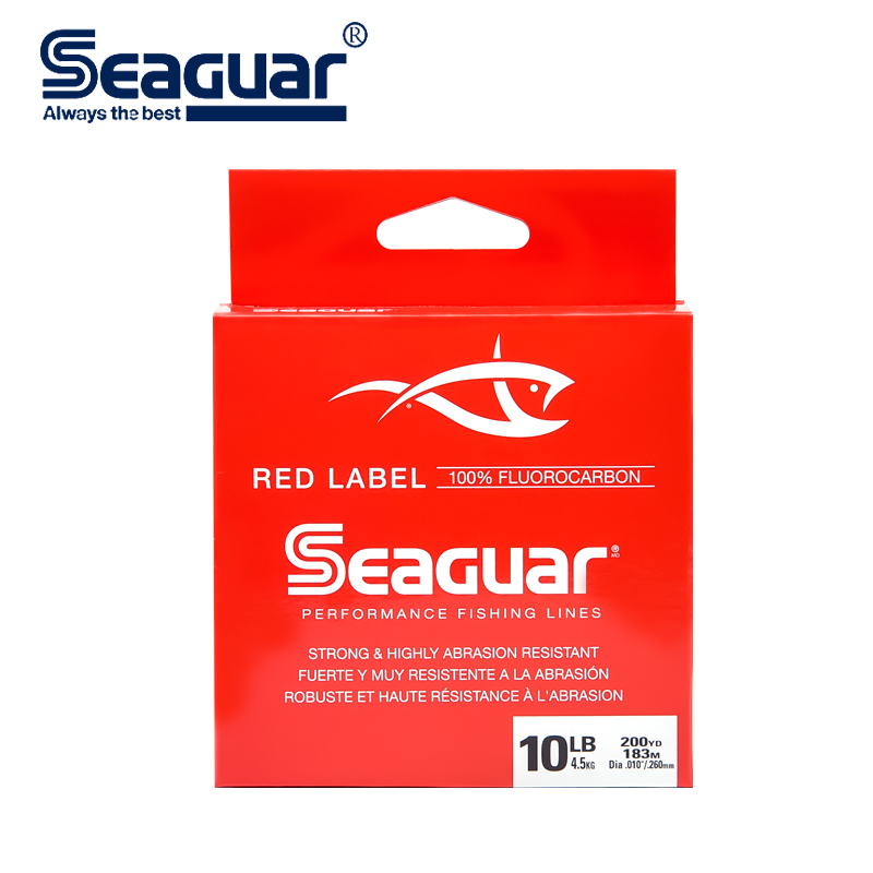 Seaguar Red Label Fluorocarbon Fishing Line 6LB 8LB 10LB 12LB Fluorocarbon Test Carbon Fiber Monofilament Carp Wire Leader Line