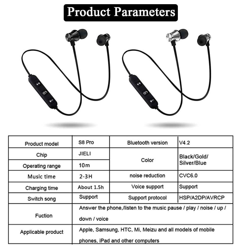 ROVTOP Magnetische Musik Bluetooth Kopfhörer XT11 Sport Läuft Drahtlose Bluetooth Headset Mit Mic Für iPhone 8X7 Xiaomi Huawei