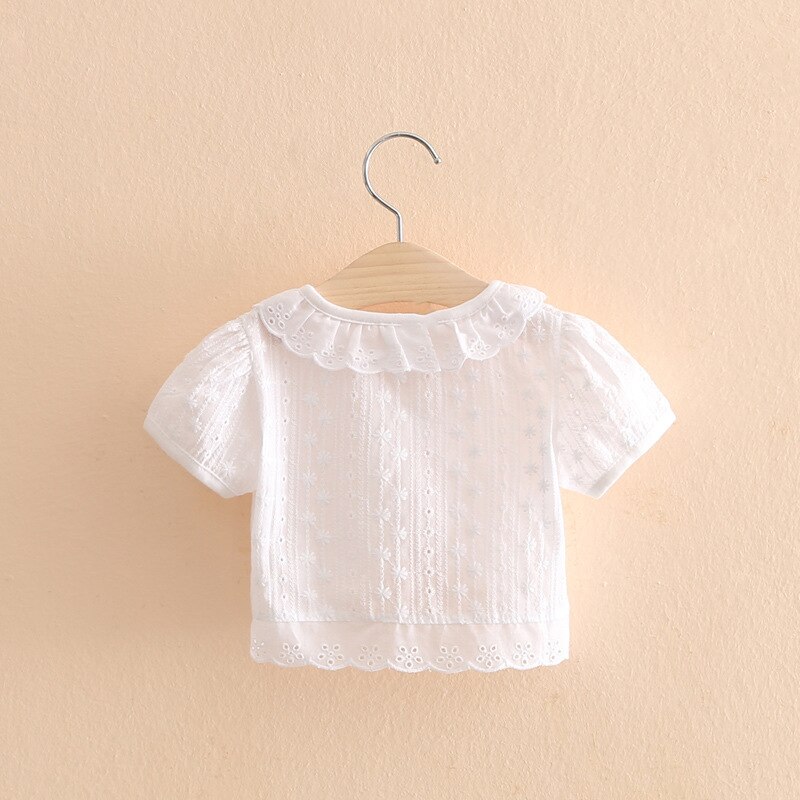 Bolero infantil de renda, jaqueta curta para meninas