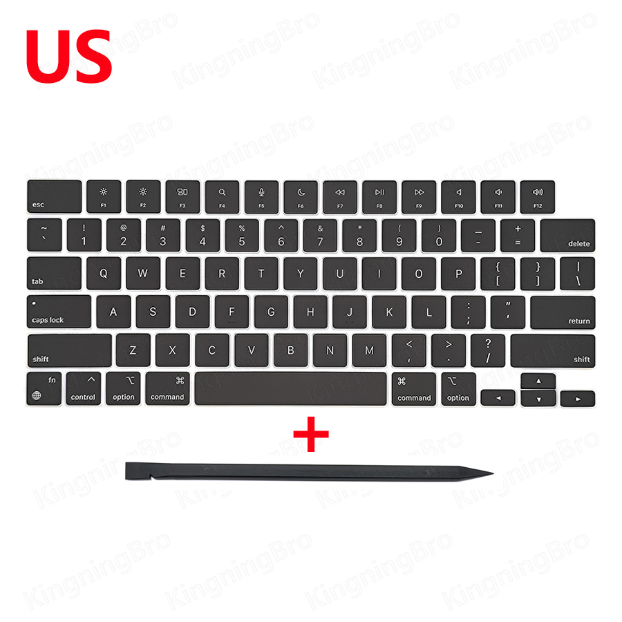 Keyboard Keys Keycap For Macbook Pro Air 14" 16" A2442 A2485 A2779 A2780 A2918 A2991 A2992 A2681 A2941 Keys Cap Replace: WHITE