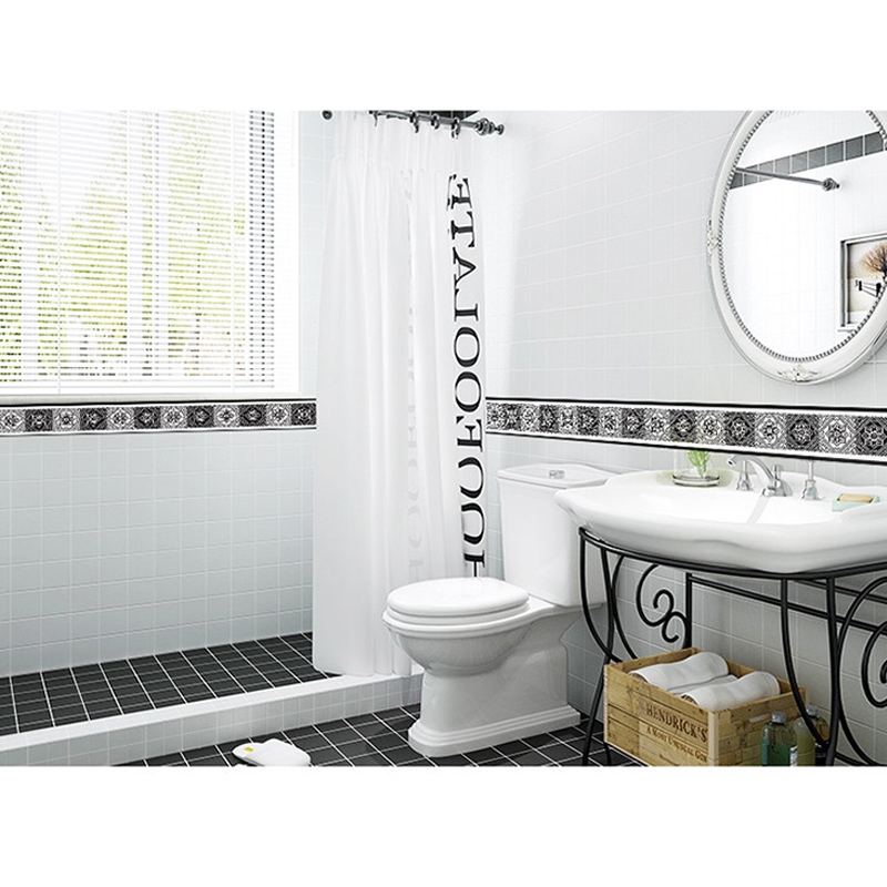 Spiegel Muurstickers Diy 3D Pvc Zelfklevende Grens Plint Plafond Stickers Muurschildering Waterdicht Ve