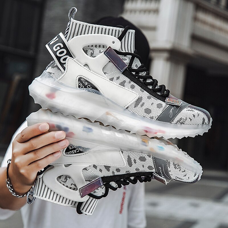 Lente herfst heren sokken hardloopschoenen zwarte jeugd sneaker voor heren hoge sokken heren joggingsneakers heren