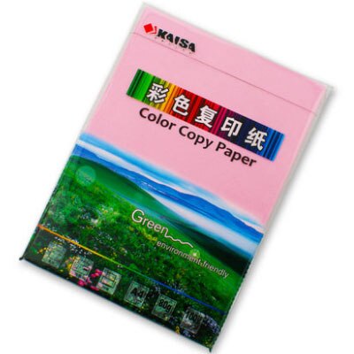 DIY Color paper A4 Origami paper 100 sheets Red Pink Green Blue 80G copy paper Office School Supplies Writing Pads: Pink