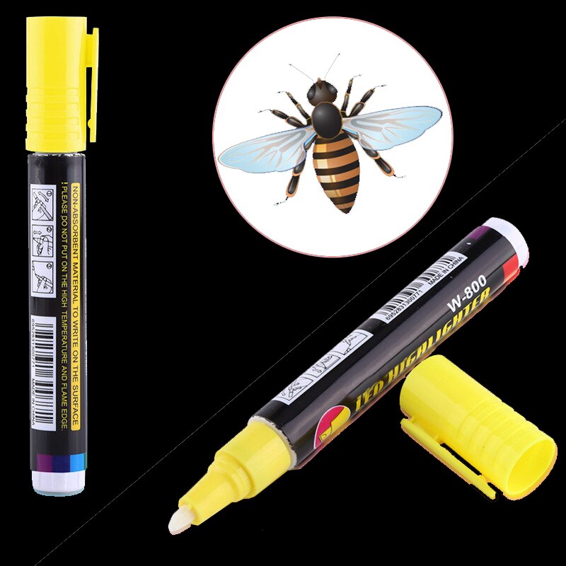 1Pcs Queen King Bee Markeerstift Marker Pen 8 Kleuren Optionele Queen Bee Onschadelijk Markering Pen Dier Bijenteelt Gereedschappen