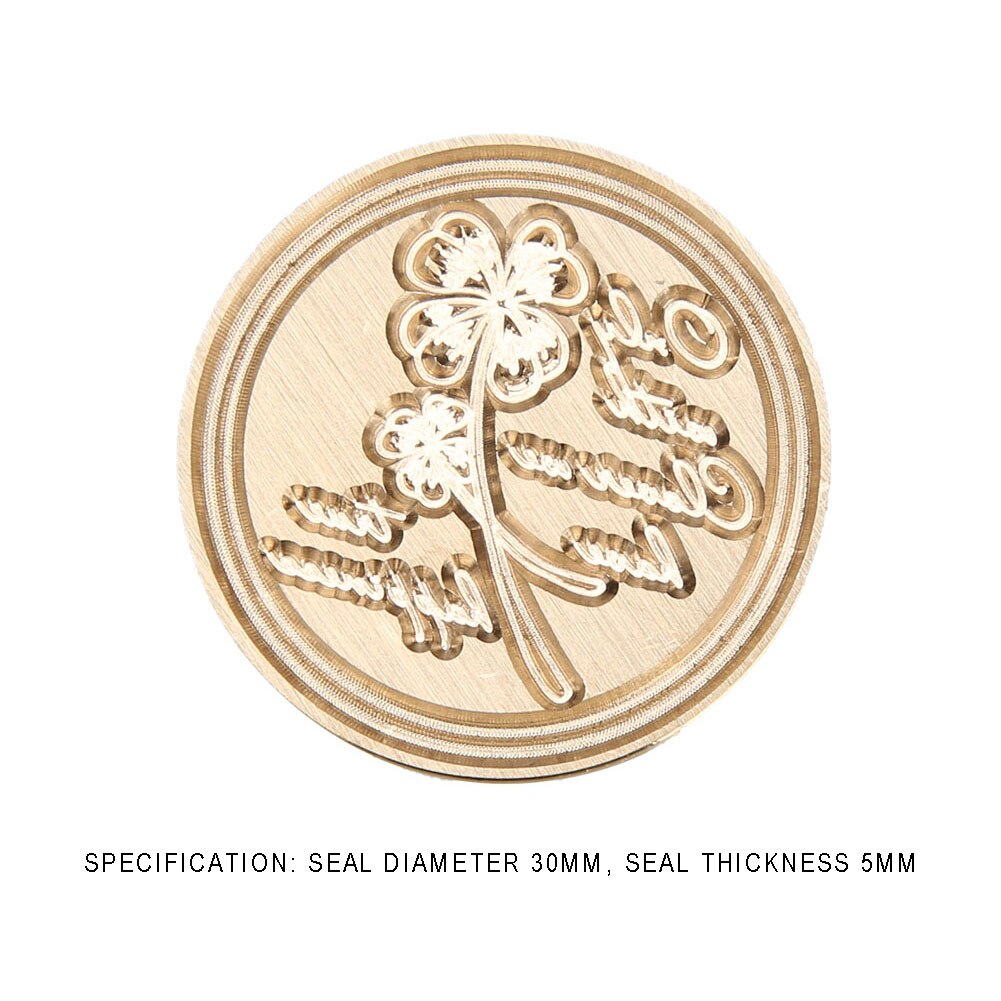 1PC Wax Seal Stamp Head Retro Wood Stamp Replace Copper Head Hobby Tools DIY Stamp Craft: H