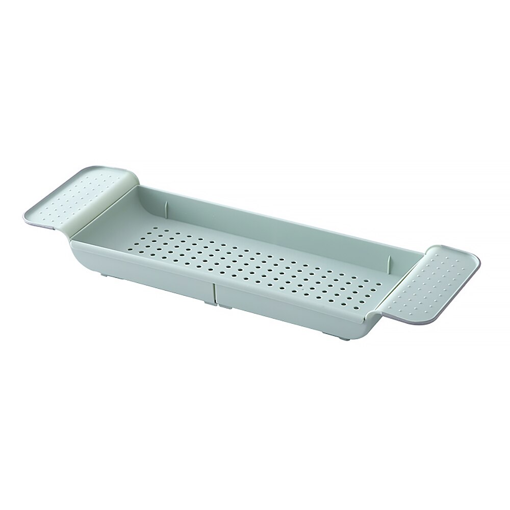 Kunststoff Versenkbare Regal Badewanne Lagerung Gestell Schlecht Ablassen Gestell Badewanne Tablett Küche Schlecht Organizer Lagerung Zubehör: 04
