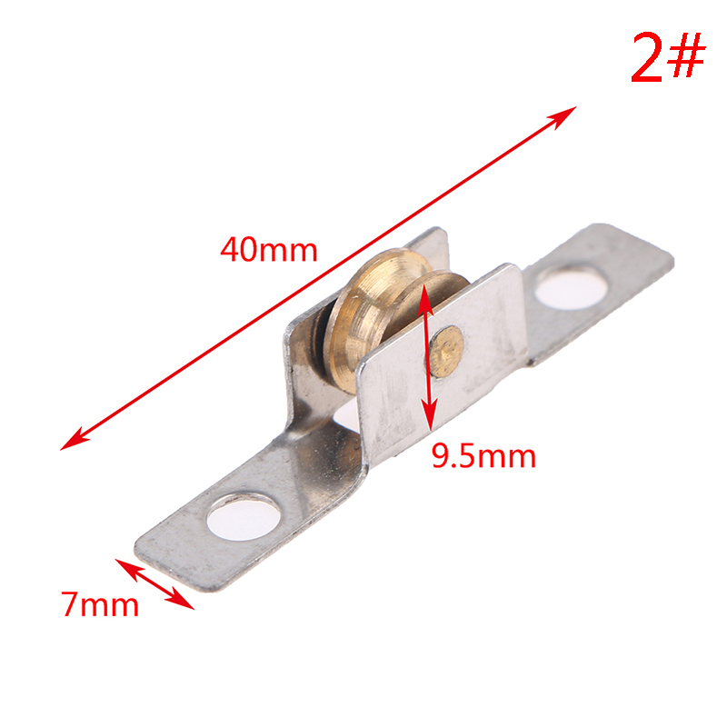 Polea de ventana de vidrio para puerta corredera, rueda silenciosa, muebles de pista, 1 unidad