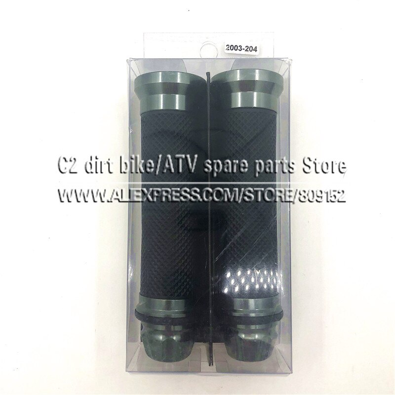 Motorcycle grips hand rubber pedal biker scooter handlebar modified throttle turn Grip Settle Handle Grips: Grey with Box