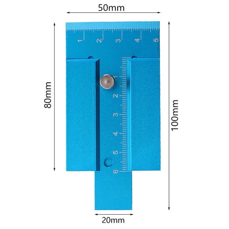 Table Saw Measuring Ruler Woodworking Gadget Depth Measurement Height Limit Gauge Tools for Wood Measuring
