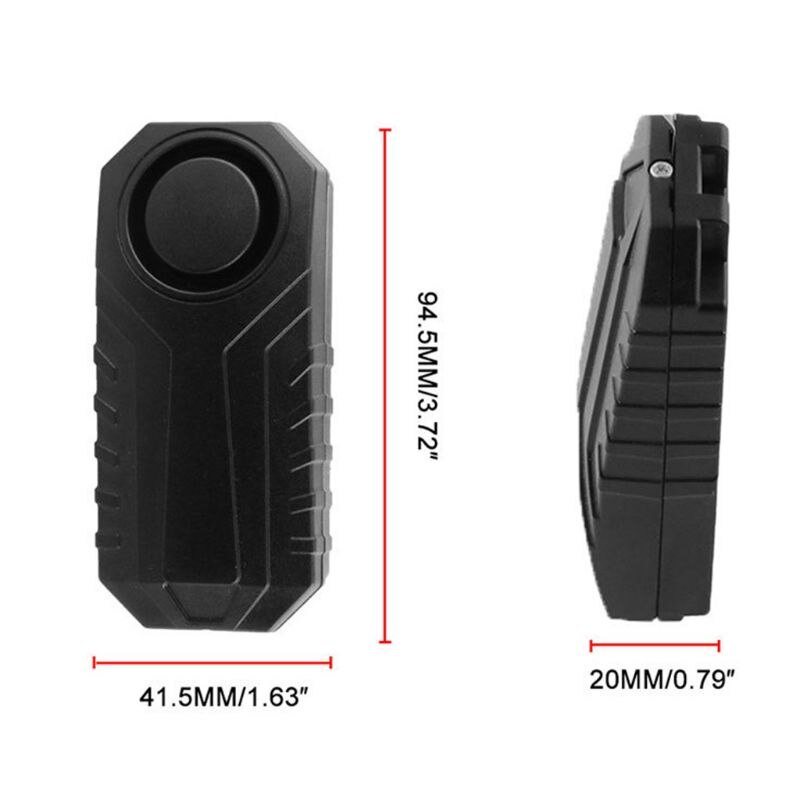 Draadloos antidiefstal motorfiets fiets inbraakalarm met afstandsbediening waterdicht beveiligingssysteem voor fietsen