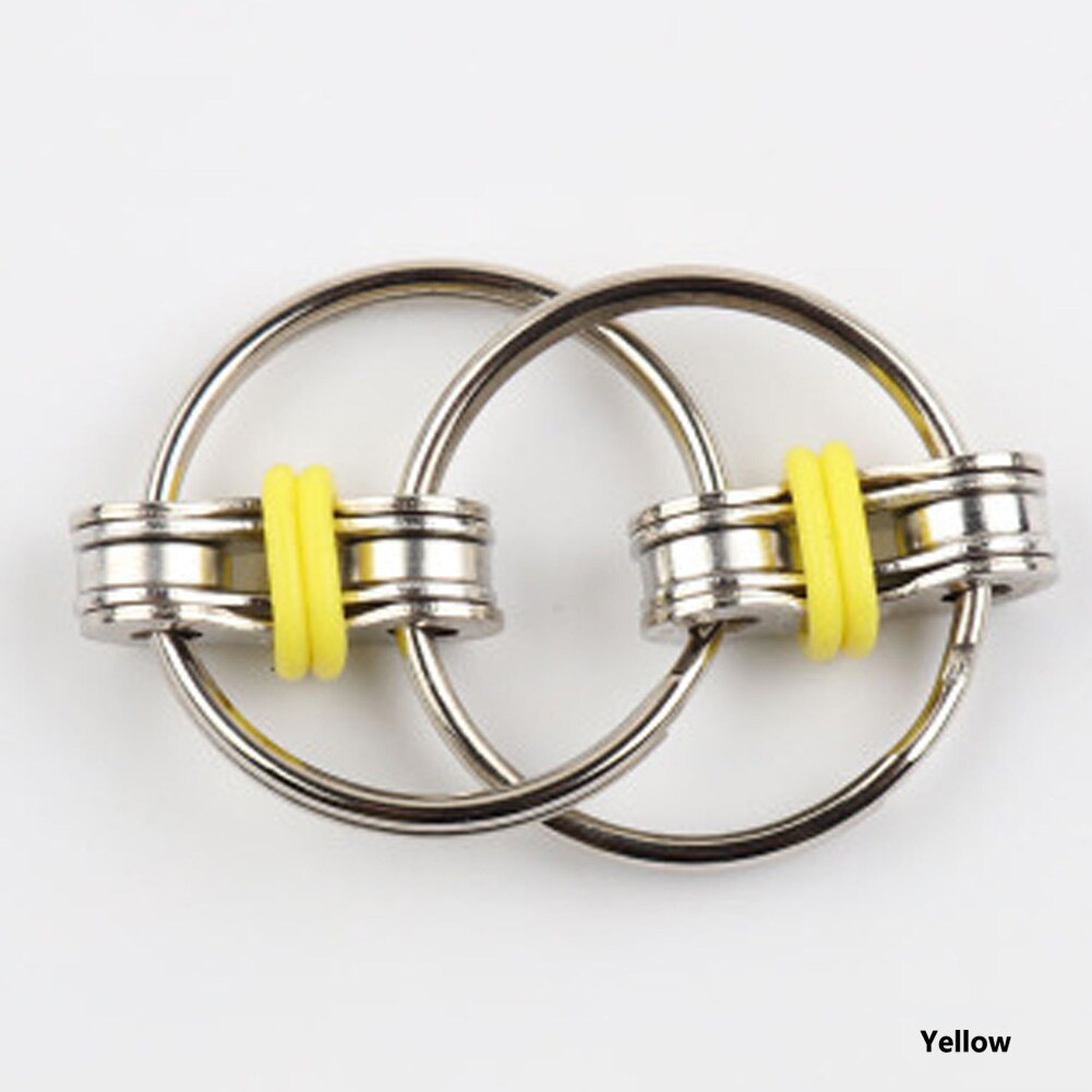 1 Uds. Cadena de juguete para niños Fidget toy Hands Spinner llavero juguetes para aliviar el estrés TDAH superior