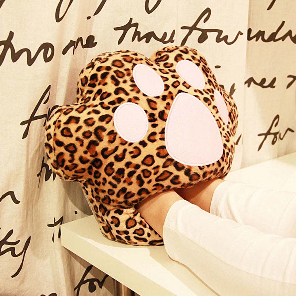 1pc/lot Big Feet Warm Slippers Cartoon USB Foot Warmer Shoes Computer PC Electric Heat Slipper Popular: 1