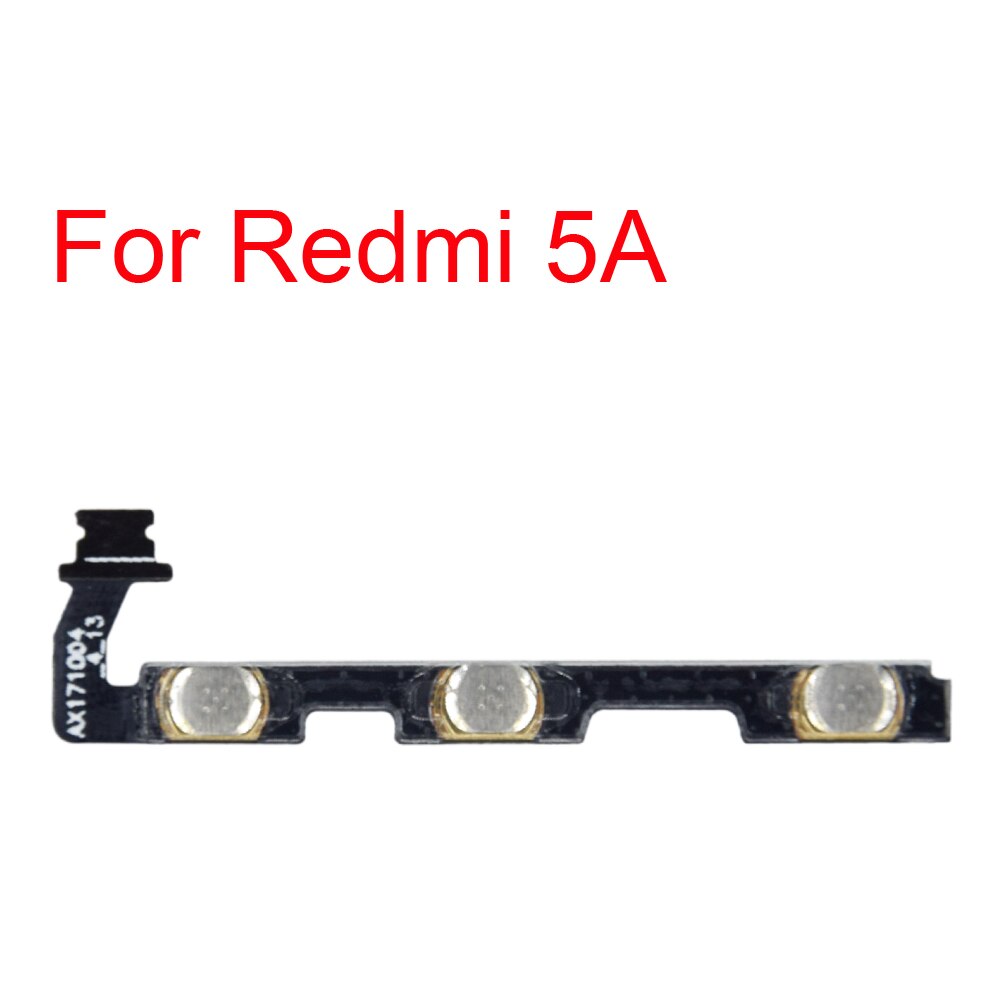 Cable flexible para botón de encendido para Xiaomi Redmi pro 4pro S2 3X 4X 4A 5A 3 4 5 pro, botón de encendido/apagado, Ket Flex para note 2 3 4 5, 1 Uds.: For redmi 5A