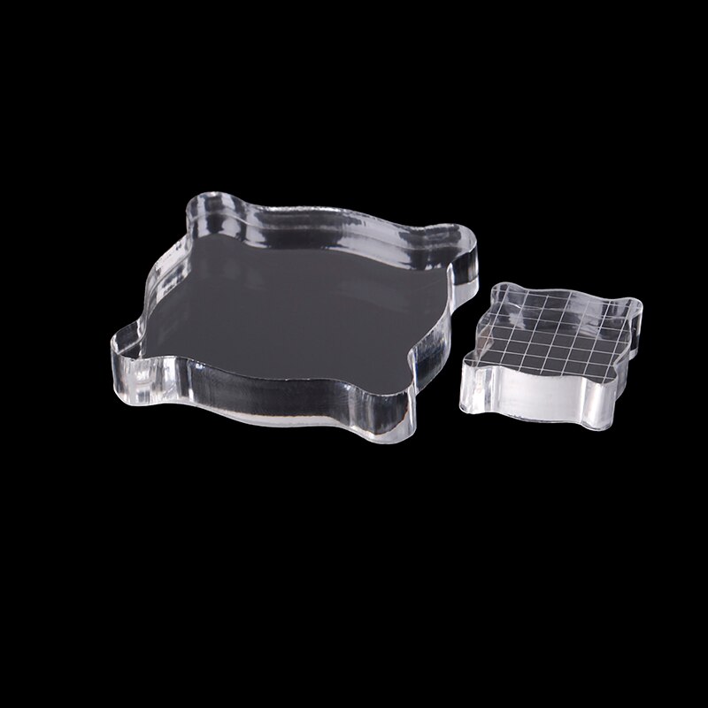 1pc Clear Acrylic Stamping Tools for Scrapbooking DIY Crafts Stamps Making Block Handle Stamping Photo Album Decor