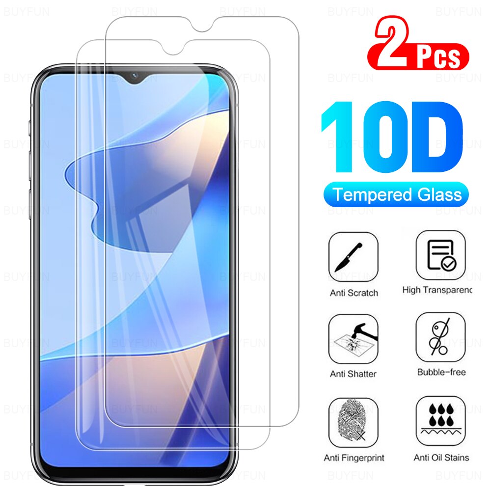 2Pcs Tempered Glass For OPPO A16 A15 A15s A 16 15 S Full Cover HD Screen Protector Protective Film OPOA On The For 6.52&quot; CPH2269