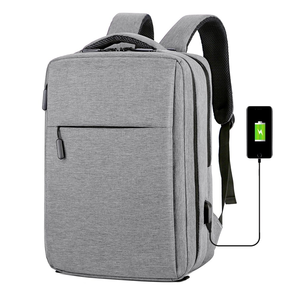 17,3 Zoll Anti Diebstahl Rucksack Männer USB Ladung Laptop Rucksack Schule Tasche Wasserdichte