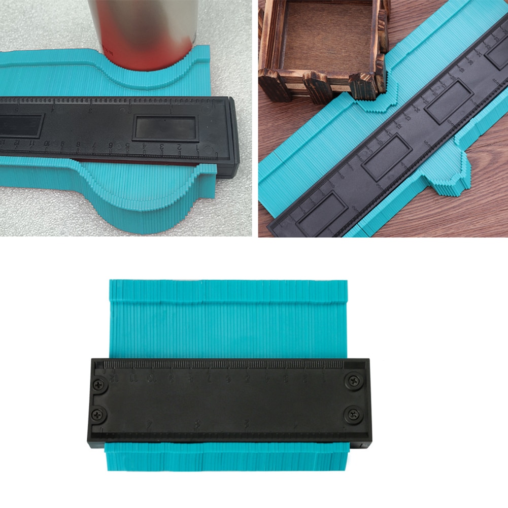 Plastprofil kopi konturmålere flisebelægning laminat standard træmarkeringsværktøj bærbart mål nøjagtigt værktøj