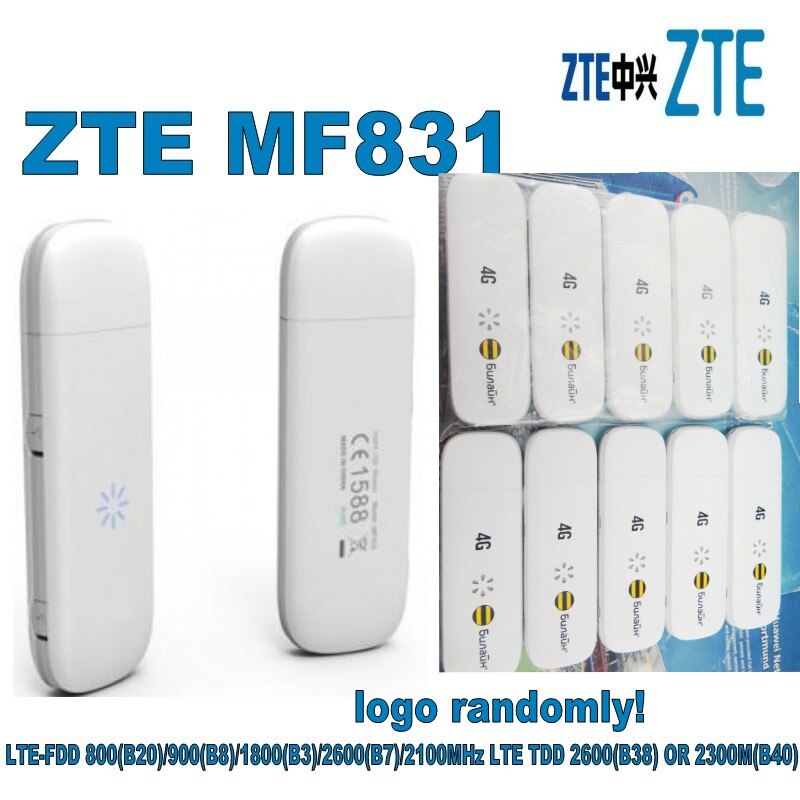 Orijinal ZTE MF823 4G LTE FDD Veri Kartı harici anten yuvası ile