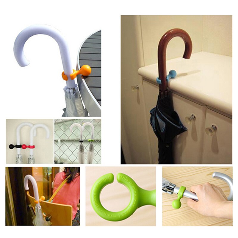 Kleurrijke Mini Paraplu Hanger Handige Plastic Houder Rack Leuke Opknoping Up Paraplu Stands Hanger Plastic Houder