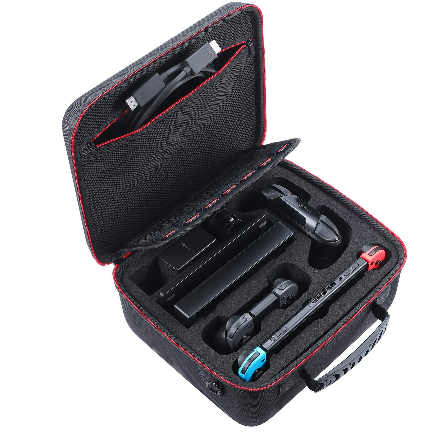 Hard Carrying Case Compatible with Ninndo Switch System, Travel Case Fit Switch Pro Controller: Default Title