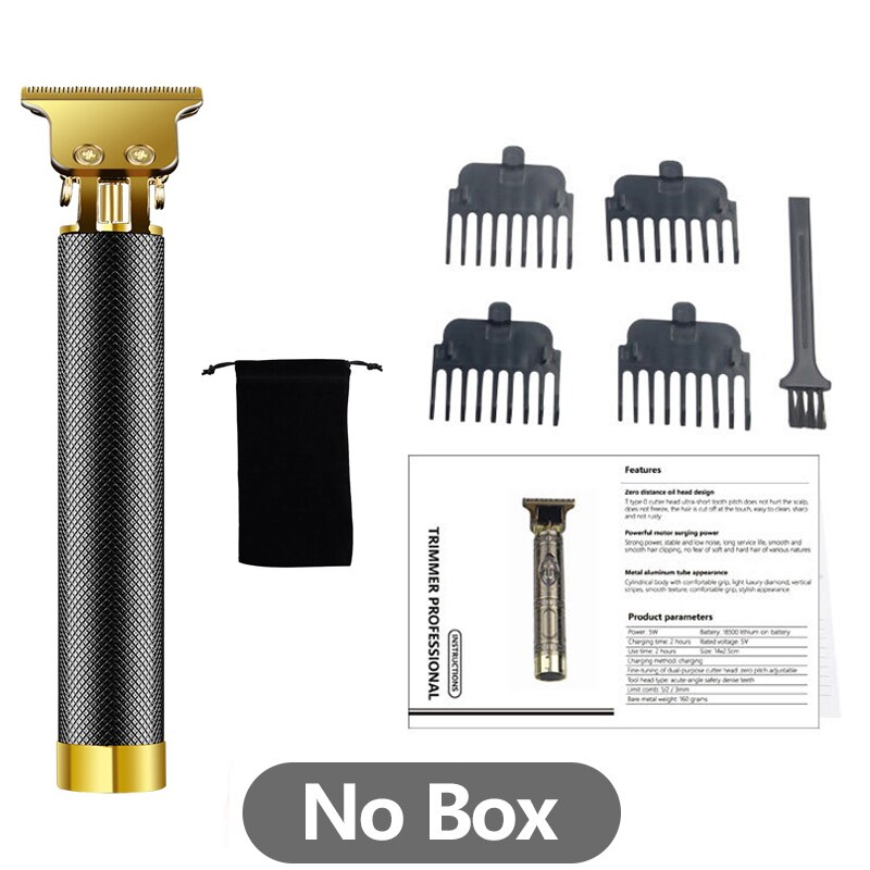 Elektrische Tondeuse Oplaadbare Scheerapparaat Baard Trimmer Professionele Mannen Haar Snijmachine Baard Kapper Tondeuse: No Box