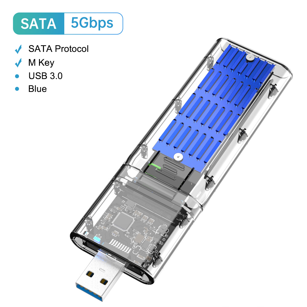 Boîtier M2 SSD USB3.1 M.2 SATA SSD, boîtier M.2 vers USB Type C 3.1, adaptateur SSD, boîtier de disque dur externe en métal solide pour téléphone portable: Grey