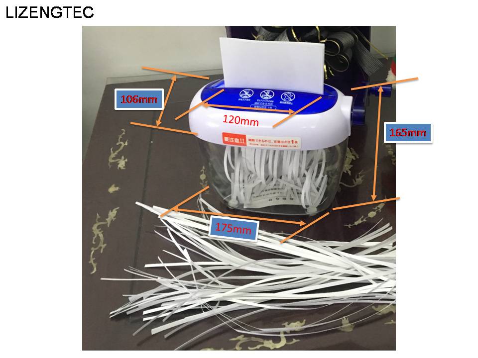 A6 Mini Multi-functional Manual Paper Shredder As Decorative and