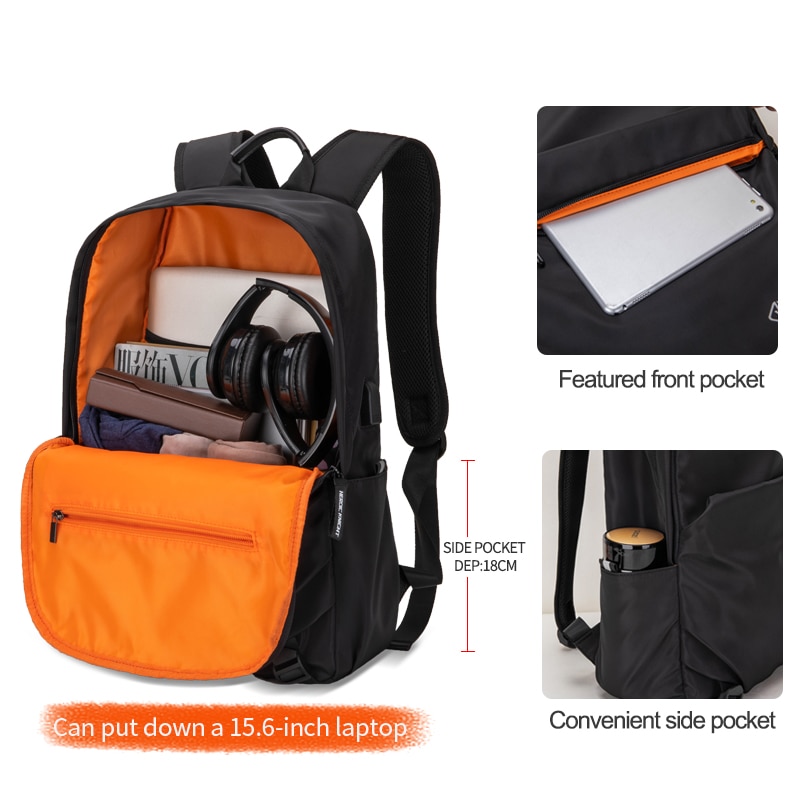 Héroïque chevalier nouvelle école hommes sac à dos sac à dos étanche à l'eau hommes externe USB Charge sac à dos pour ordinateur portable sacs de voyage