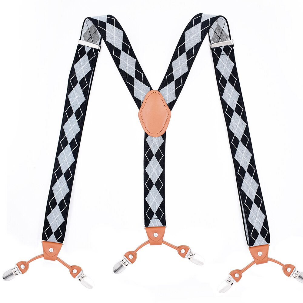 Heavy Duty Big Tall Suspenders for Men Wedding Y-back 3.5cm Wide Adjustable Elastic Trouser Pants Braces Suspensorio Masculino: Style N